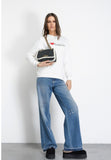 GAELLE PARIS Felpa Paricollo Manica Lunga • Off White - GAABW07766