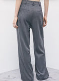 PATRIZIA PEPE Pantaloni sartoriali wide leg gessati8P0474_C0238_J528