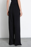 GAELLE PARIS Pantalone A Palazzo Con Bandine Laterali • Nero  GAABW07601