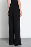 GAELLE PARIS Pantalone A Palazzo Con Bandine Laterali • Nero  GAABW07601