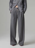 GAELLE  PARIS      Pantalone loose con pinces            GAABW11055 grigio