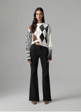 GAELLE PARIS Pullover paricollo con fondo irregolare e manica logata GAABW11499