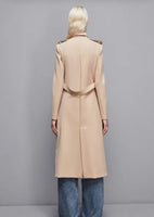 PATRIZIA PEPE Trench con fibbia in nylon bielastico 8O0137_A2AW_B663
