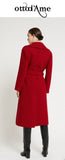 OTTOD'AME Cappotto lungo in lana cotta PKY_DJ0075_2355 CHERRY