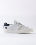 D.A.T.E. SNEAKERS UOMO HILL LOW CALF WHITE-BLUE