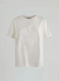 GAELLE PARIS  T-shirt in jesey paricollo mezza manica con applicazione logo davanti GAABW11314