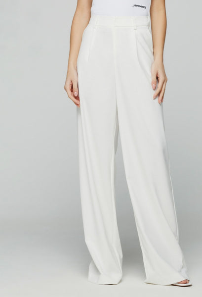 HINNOMINATE Pantalone over con elastico sul retro HMABW01761  Bianco