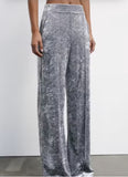 PATRIZIA PEPE Pantaloni "ESSENTIAL" in velluto 2P1709_J343_S733 mistery grey