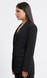 PATRIZIA PEPE          Blazer sartoriale fluido stretch a due bottoni 8S0096_A6F5_K108