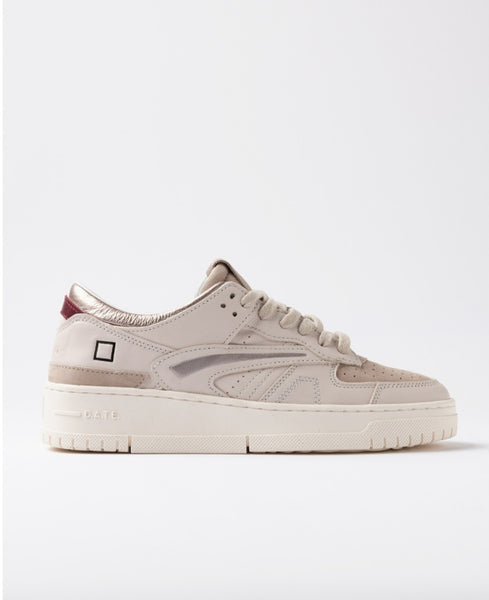 D.A.T.E. SNEAKERS DONNA TORNEO SHINY IVORY