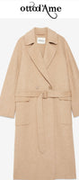 OTTOD'AME Cappotto lungo doppiopetto FOS_DJ0052_1941 ECRU'