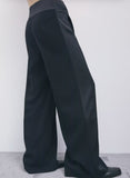 PATRIZIA PEPE  Pantaloni palazzo color block 8P0244_C7004_K103 nero