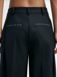 PATRIZIA PEPE  Pantaloni "ESSENTIAL" a palazzo 2P1707_A475_K103 nero