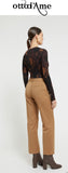 OTTOD'AME  Pantalone alla caviglia PTM_DP9911_1991 sesamo