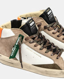 CRIME LONDON SNEAKERS UOMO SK8 DELUXE MID BURNT ASHES ART 11152