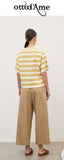OTTOD'AME Pantaloni cropped in cotone LDR_DP0037_2213 corda