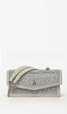 PATRIZIA PEPE BORSA FLY BAMBY 8B0032 L083 FF45 Silver&LabradorStras
