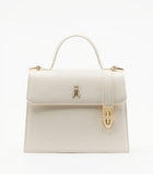 PATRIZIA PEPE BORSA  rigida Modern Utility in pelle 8B0326/L061-W405 wooly White