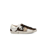 PHILIPPE MODEL   SNEAKERS DONNA Prsx Bianco Stampa Animalier Marrone   PRLD AV01