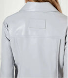PATRIZIA PEPE Giacchetto in tessuto spalmato 8O0165/E005J-S702 glass grey