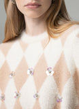 GAELLE PARIS Pullover paricollo con applicazioni
GAABW11447 crema