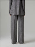 GAELLE  PARIS      Pantalone loose con pinces            GAABW11092 grigio