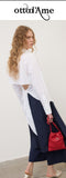 OTTOD'AME Camicia con nodo PCH_DC5244_1948 bianco