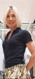 OTTOD'AME Maglia con scollo a V FRL_DM8155_2222 BLU NIGHT