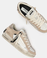 CRIME LONDON DONNA SK8 DELUXE WEDGE CHAMPAGNE DUST 25190