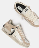 CRIME LONDON DONNA SK8 DELUXE WEDGE CHAMPAGNE DUST 25190