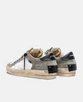 CRIME LONDON SNEAKER UOMO SK8 DELUXE STONE GREY ART 11110