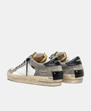 CRIME LONDON SNEAKER UOMO SK8 DELUXE STONE GREY ART 11110