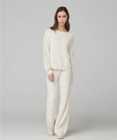 HINNOMINATE Maglia Paricollo In Maglia Con Paillettes • Bianco Burro HMABW02311