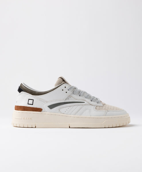 D.A.T.E. SNEAKERS UOMO TORNEO COLORED WHITE-ARMY