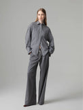 GAELLE  PARIS      Pantalone loose con pinces            GAABW11055 grigio