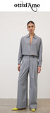 OTTOD'AME Pantaloni palazzo con pince CZC_DP9994_1921