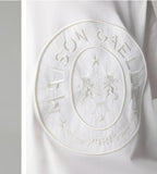 GAELLE PARIS  T-shirt in jesey paricollo mezza manica con applicazione logo davanti GAABW11314