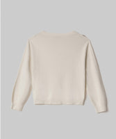 HINNOMINATE Maglia Paricollo In Maglia Con Paillettes • Bianco Burro HMABW02311