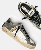 CRIME LONDON SNEAKER UOMO SK8 DELUXE STONE GREY ART 11110