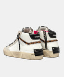 CRIME LONDON DONNA RECUT HIGH WHITE CHEETAH ART.25172