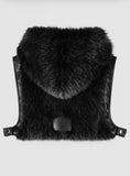 PATRIZIA PEPE Gilet morbido con cappuccio 2F0095_E077_K103