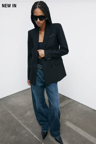 PATRIZIA PEPE Blazer "ESSENTIAL" doppiopetto2S1538_A475_K103