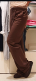 PATRIZIA PEPE        Pantaloni Lino Cotone  2P1659/ A052-B825 Sensual brown
