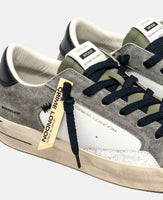 CRIME LONDON SNEAKER UOMO SK8 DELUXE STONE GREY ART 11110
