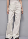 PATRIZIA PEPE Pantalone Denim vita bassa con risvolto 2P1690_D107_W146
