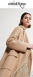 OTTOD'AME Cappotto lungo doppiopetto FOS_DJ0052_1941 ECRU'