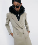 PATRIZIA PEPE Gilet morbido con cappuccio 2F0095_E077_K103