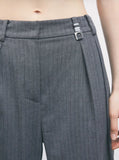 PATRIZIA PEPE Pantaloni sartoriali wide leg gessati8P0474_C0238_J528