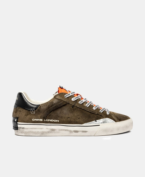 CRIME LONDON SNEAKER UOMO DECONSTRUCTED LAVA ORANGE ART 11030
