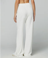 HINNOMINATE Pantalone in modal dritto con cinto alto • Off white  HMABW01450